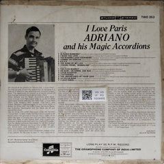 Adriano - I Love Paris (Vinyl)