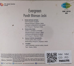 Pt. Bhimsen Joshi - Evergreen Pt. Bhimsen Joshi - Vocal (CD)