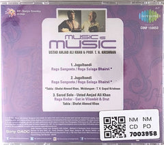 Ustad Amjad Ali Khan, Prof. T. N. Krishnan - Music is Music (CD)