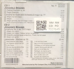 Johannes Brahms - Festival & Tragic Overtures / Violin Concerto / Liebeslieder-Waltzes (CD) (2)
