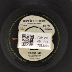 The Beatles, Billy Preston - Get Back / Don't Let Me Down (45-RPM)