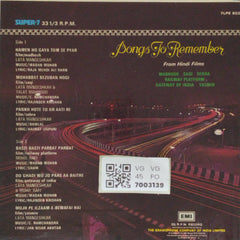 Madan Mohan, C. Ramchandra, Ramlal - Songs To Remember (45-RPM)