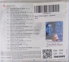 Lata Mangeshkar, Mohammed Rafi - Best Of Mohabbat (CD)