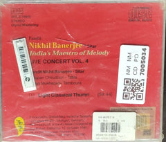 Pandit Nikhil Banerjee - Live Concert Vol. 4 (CD)