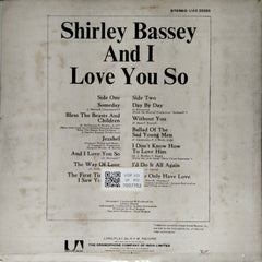 Shirley Bassey - And I Love You So (Vinyl)