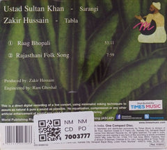 Ustad Sultan Khan, Zakir Hussain - Ustad Sultan Khan, Sarangi / Zakir Hussain, Tabla (CD)