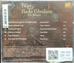 Ustad Bade Ghulam Ali Khan - The Best of Ustad Bade Ghulam Ali Khan (CD)