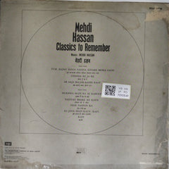 Mehdi Hassan - Classics to Remember (Vinyl)