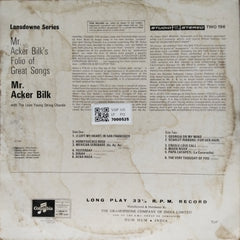 Mr. Acker Bilk, The Leon Young String Chorale - Mr. Acker Bilk's Folio of Great Songs (Vinyl)
