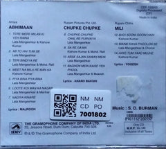 S. D. Burman - Abhimaan / Chupke Chupke / Mili (CD)
