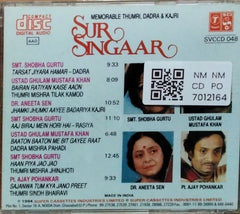 Smt. Shobha Gurtu, Ustad Ghulam Mustafa Khan, Dr. Aneeta Sen, Pt. Ajay Pohankar - Sur Singaar (CD)