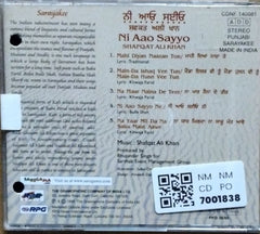 Shafqat Ali Khan - Ni Aao Sayyo (CD)
