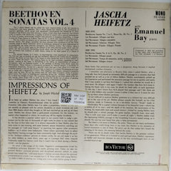 Jascha Heifetz, Emanuel Bay - The Beethoven Sonatas for Violin and Piano Vol. 4 (Vinyl)