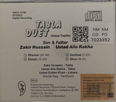 Zakir Hussain, Ustad Alla Rakha - Tabla Duet (CD)