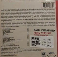 Paul Desmond - From the Hot Afternoon (CD)