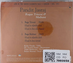 Pandit Jasraj - Ragas Triveni & Multani (CD)