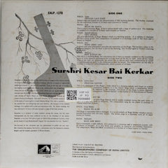 Kesar Bai Kerkar - Surshri Kesar Bai Kerkar (Vinyl)