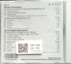 Robert Schumann - Piano Concerto A Minor / Symphonies Nos. 1-4 (CD) (2)