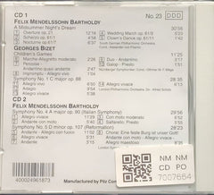 Felix Mendelssohn Bartholdy, Georges Bizet - CD1: A Midsummer Night's Dream - CD2: Symphonies Nos. 4 & 5 (CD) (2)