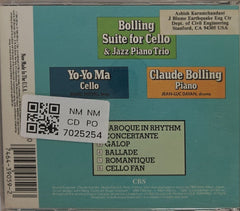 Claude Bolling, Yo-Yo Ma - Suite for Cello & Jazz Piano Trio (CD)