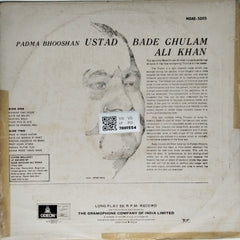 Ustad Bade Ghulam Ali Khan - Aaye Na Balam (Vinyl)