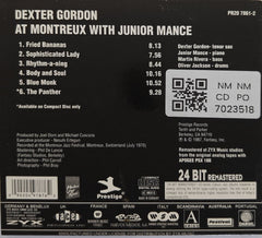 Dexter Gordon, Junior Mance - At Montreux (CD)