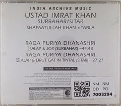 Ustad Imrat Khan - Raga Puriya Dhanashri (CD)