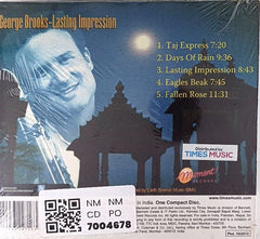 George Brooks, Krishna Bhatt, Zakir Hussain - Lasting Impression (CD)