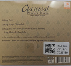 Ustad Amjad Ali Khan - Classical Wonders Of India (CD)