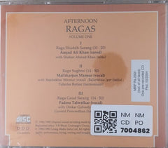 Amjad Ali Khan, Mallikarjun Mansur, Padma Talwalkar - Afternoon Ragas Volume One (CD)