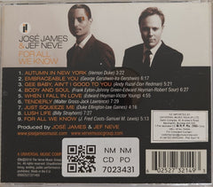 José James, Jef Neve - For All We Know (CD)