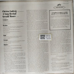 Christa Ludwig, Gerald Moore - A Song Recital (Vinyl)