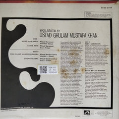 Ustad Ghulam Mustafa Khan - Vocal Recital by Ustad Ghulam Mustafa Khan (Vinyl)