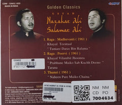 Nazakat Ali, Salamat Ali - Golden Classics: Ustad Nazakat Ali Salamat Ali (CD)