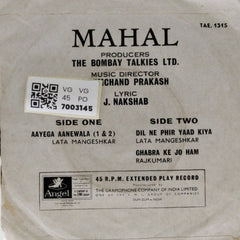 Khemchand Prakash - Mahal (45-RPM)