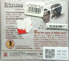 Kishori Amonkar, M. Balamuralikrishna - Khazana Sahgaan (CD)