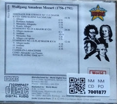 Wolfgang Amadeus Mozart - Serenade for Strings No. 13 G Major KV 525 'Eine Kleine Nachtmusik' Symphonies No's 1 & 29 (CD)