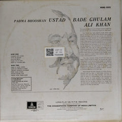 Bade Ghulam Ali Khan - Aaye Na Balam (Vinyl)