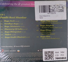 Pandit Ravi Shankar, Ustad Vilayat Khan - Sitar Maestros (CD) (2)