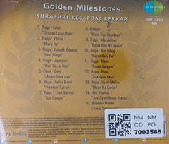 Surashri Kesarbai Kerkar - Golden Milestones (CD)