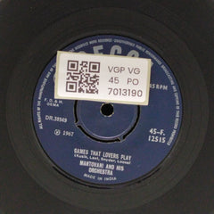 Mantovani and His Orchestra - Somewhere My Love / Games That Lovers Play (45-RPM)