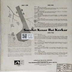 Kesar Bai Kerkar - Raga Lalit - Raga Malkauns (Vinyl)