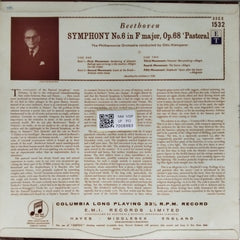 Otto Klemperer, Philharmonia Orchestra - The Beethoven Symphonies Number 6 (Vinyl)