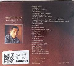 Andy Williams - Greatest Hits Live (CD)