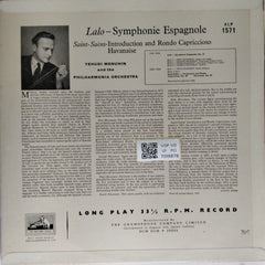 Yehudi Menuhin, Philharmonia Orchestra, Sir Eugene Goossens - Symphonie Espagnole / Introduction and Rondo Capriccioso / Havanaise (Vinyl)