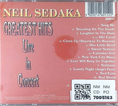 Neil Sedaka - Greatest Hits Live in Concert (CD)