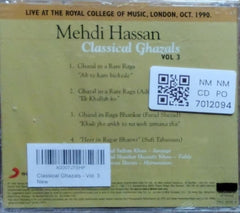 Mehdi Hassan - Classical Ghazals Vol 3 (CD)