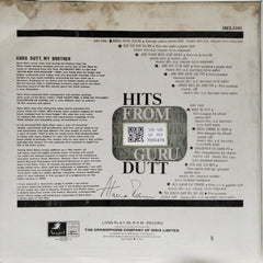 S. D. Burman - Hits From Guru Dutt (Vinyl)