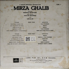 Ghulam Mohamed - Mirza Ghalib (Vinyl)