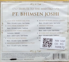 Bhimsen Joshi - Tribute to the Maestro Pt. Bhimsen Joshi (CD)